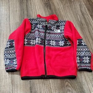 The North Face Jacket Boy Size 18-24M Red Fleece Jacket